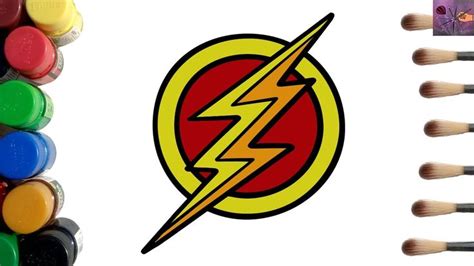 Learn How To Draw The Flash Logo Step By Step Easy Flash Logo Drawing