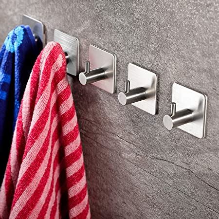 ZUNTO Handtuchhaken Haken Selbstklebend Bad und Küche Handtuchhalter Kleiderhaken Ohne Bohren