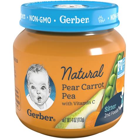 How to know when to offer a bit more texture. Gerber Natural Stage 2, Pear Carrot Pea Baby Food, 1 Jar ...