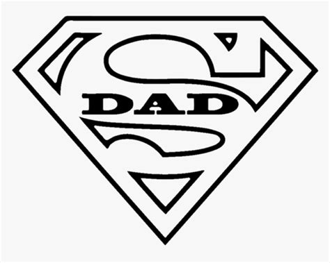 Superdad Superman Logo Coloring Sheet Hd Png Download Transparent
