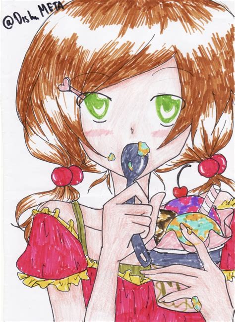 Anime Girl Eat Ice Cream By Yukinahihara On Deviantart