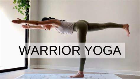 Warrior Yoga Flow Min Practice For Balance Strength Youtube