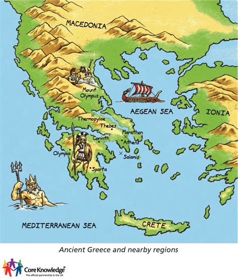 Ancient Greece Map Ancient Greece Greece Map