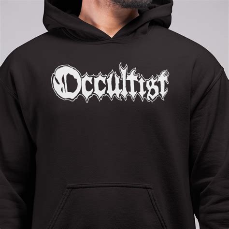 Occultist Hoodie Occultist Logo Hooded Sweatshirt Thrash Metal Merch