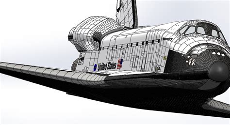 Nasa Space Shuttle 3d Cad Model Library Grabcad