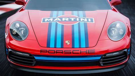Can there be a paint scheme that can please everyone? Porsche Aero Supercar with Martini Livery Looks Like a ...