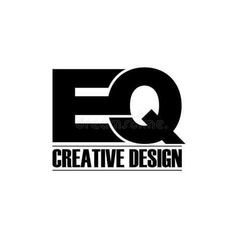 Letter Eq Monogram Logo Icon Design Vector Stock Vector Illustration