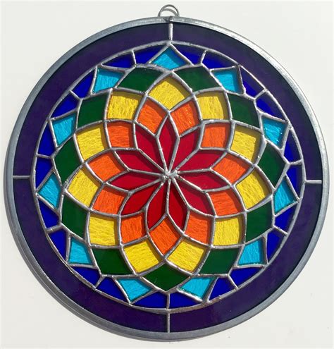 Starburst Mandala Stained Glass 8 Inner Path