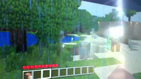 Minecraft Xbox 360 Charged Creeper Footage Youtube