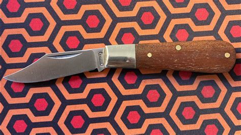 A Wright And Son England Traditional Barlow Knife With Rosewood Scales