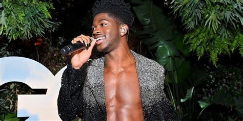 Lil Nas X Goes Shirtless For Performance During GQ Men Of The Year