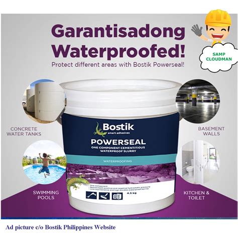 Bostik Powerseal Cementitious Waterproofing Slurry Gallon 4 Liters