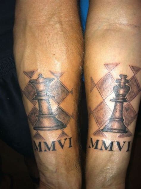 King and queen also includes a version, with a greater contrast between thick and thin strokes, for use in even larger sizes. 65 Royally Awesome King and Queen Tattoo Designs for ...