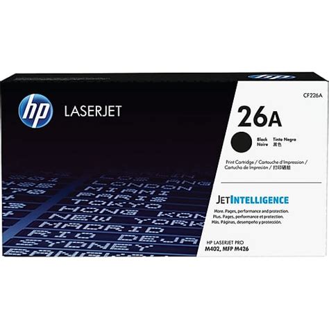 The hp laserjet m402n is a monochrome laser printer designed to provide impressive speed and solid security in a business work environment. HP 26A Black Original LaserJet Toner Cartridge (CF226A ...