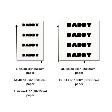 Daddy Temporary Tattoos Set Of 4 T For Herhim Etsy