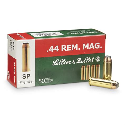 Sellier And Bellot 44 Magnum Sp 240 Grain 50 Rounds 85659 44