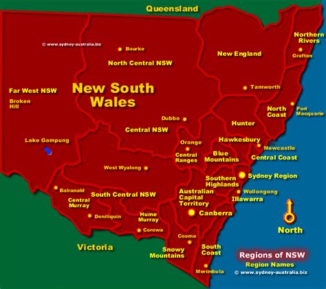 Nsw Australia Map Gambaran