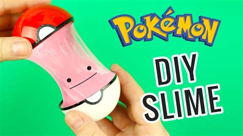Diy Pokemon Go Pokeball Slime How To Make Pokeball Ditto Slime Youtube