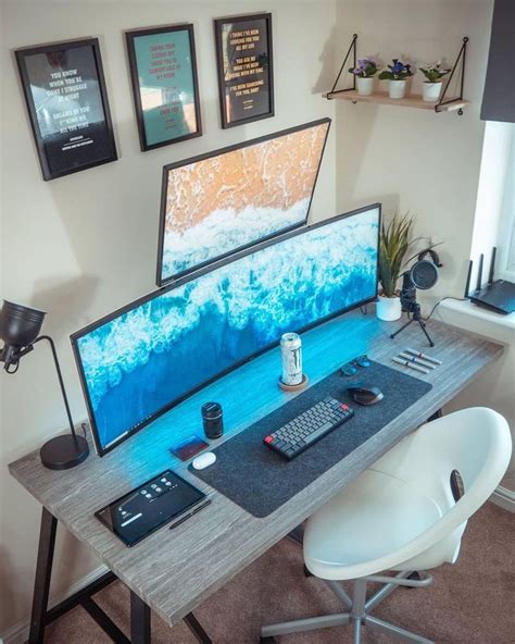 Ultrawide Monitor Desk Aesthetics For A Creative Workspace And Setup In