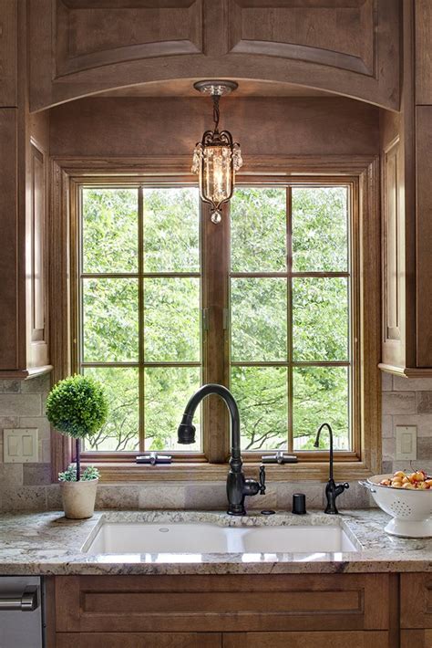 It's in front of a window, which is 4 wide and 4'9 tall, with a 12 deep sill. Waukesha Kitchen Remodel | Kitchen sink lighting, Over ...