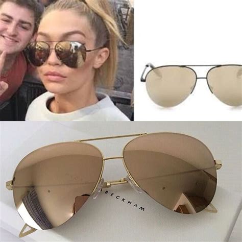 The collection of shades features pastel hues and subtle finishes in silver and gold tones, interspersed with. Victoria beckham sunglasses replace the ray ban aviators ...