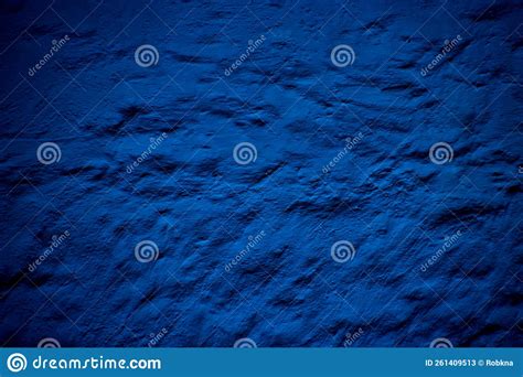 Blue Colored Abstract Wall Background With Textures Of Different Shades