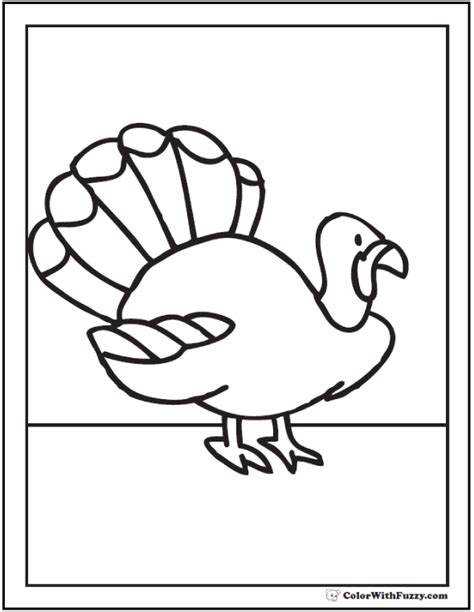 Baby Turkey Coloring Pages At Free Printable