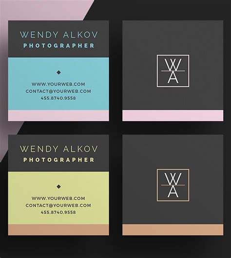 Unless you have a specific reason for them. Mini Square Business Card PSD Templates | Design | Graphic ...
