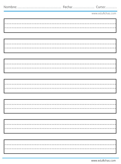 Plantila Para Escribir Descargar Falsillas En Pdf Para Imprimir Gratis