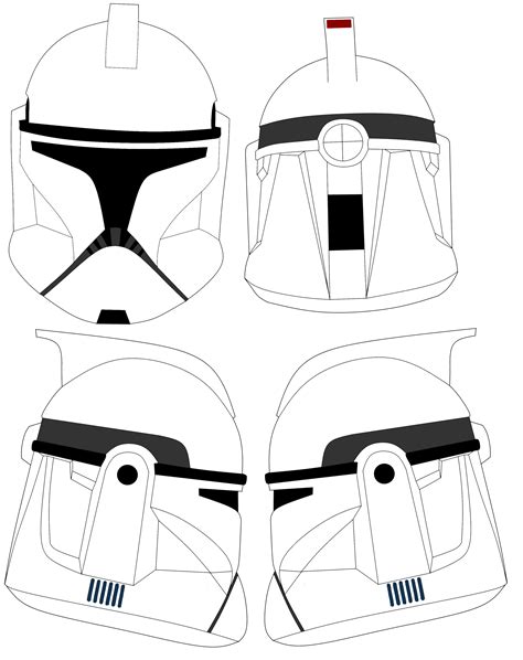 Clone Phase 1 Helmet Template In 2020 Templates Helmet