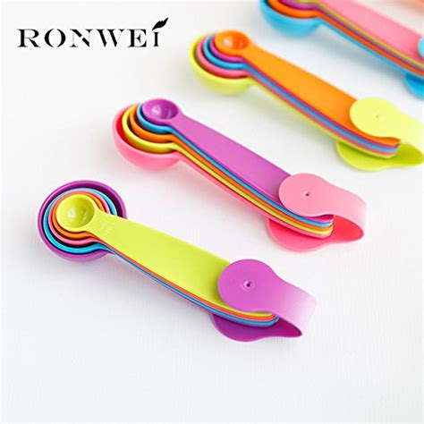 5pcsset Kitchen Tools Measuring Spoons Colorful Plastic Measure Spoon