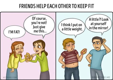 9 Truthful Cartoons About The Differences Between Female And Male