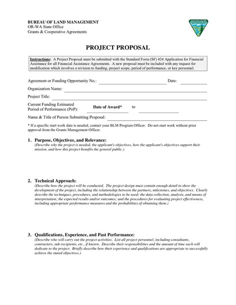 Project Proposal Template Download Free Documents For Pdf Word And Excel