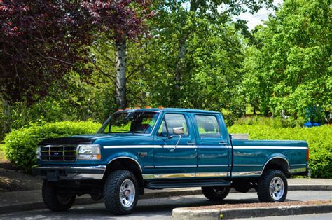 1994 Ford F 350 Crew Cab 4wd Xlt 73l Turbo Diesel Only 138000 Miles