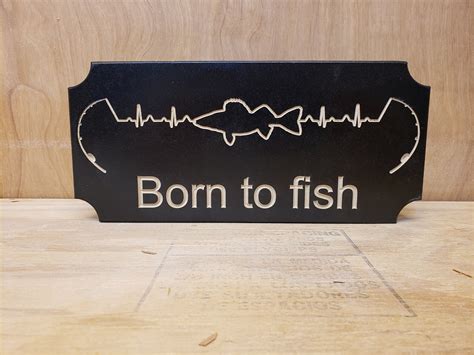 Born To Fish Heartbeat Sign Crv Dxf Svg Pdf Ai Eps Etsy