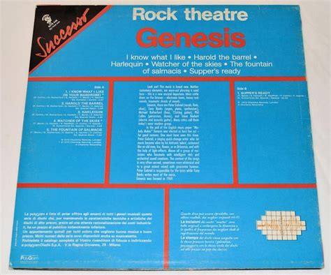 Genesis Rock Theatre Joes Albums
