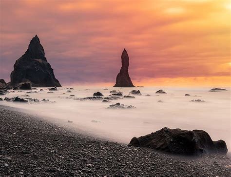 Reynisfjara Is A World Famous Black Sand Beach Found On The South Coast