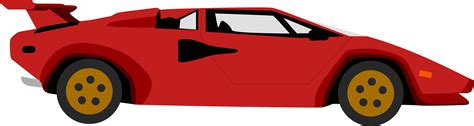 Lamborghini Clipart Red Lamborghini Animated Sport Car Png