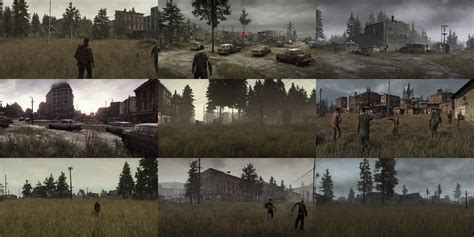 Dayz Town Full Of Zombies Dim Warm Fluorescent Stable Diffusion