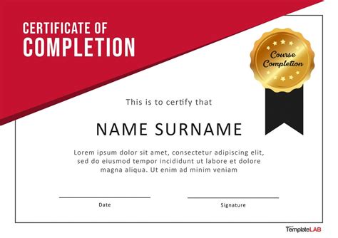 40 Fantastic Certificate Of Completion Templates Word Powerpoint