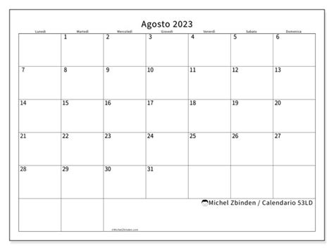 Calendario Agosto De 2023 Para Imprimir 771ld Michel Zbinden Ve
