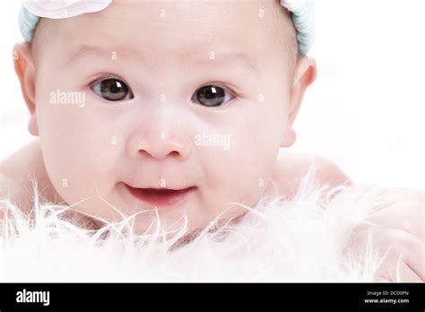 Asian Laughing Baby Stock Photo Alamy