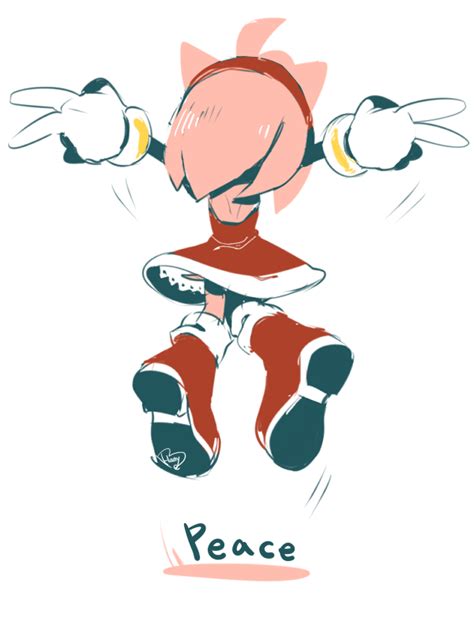 Amy Rose Sonic Drawn By Hanybe Danbooru