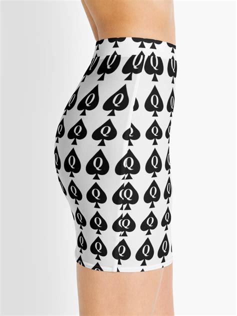 Queen Of Spades Skirt Mini Skirt By Mambo207 Redbubble