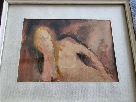 Peinture Nue Tableau Portrait Femme Nue Nude Painting Naked Woman Portrait Eur Picclick Fr