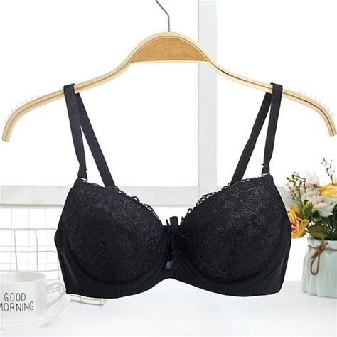 Womens Seamless Push Up Floral Bra With Lace Floral Bra Bra Styles Girls Bra