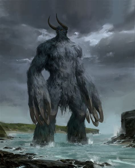 Artstation Titans Li Xingchi Mythical Creatures Art Dark Fantasy