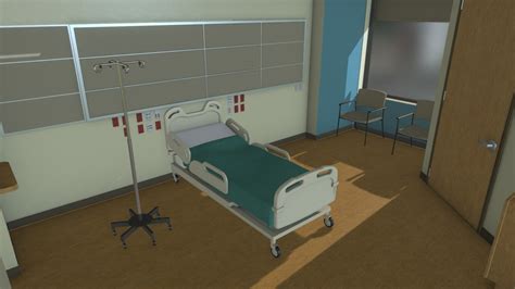 hospital room 3d model by ethan cragun ediiic [d075e52] sketchfab