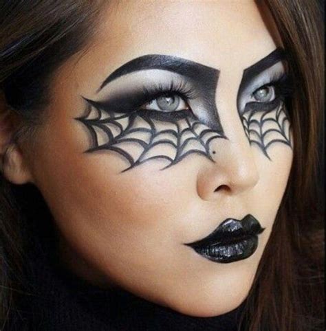 Cobweb Halloween Makeup Facepaint Ideas Face Painting Halloween Carnival Makeup Easy