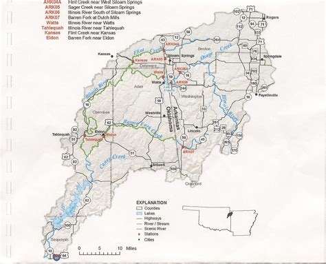 Oklahoma Arkansas River Map